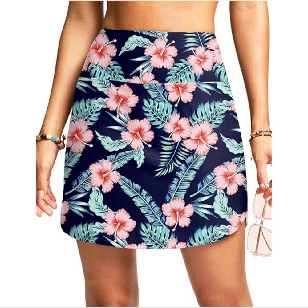 NWT SANTINY Skorts for Women High Waisted Golf Skort Pickleball Athletic Tennis